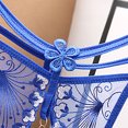thumbnail image 5 of XFLWAM Lace G-String Thong for Women Low Waist Sexy Underwear Comfort T-back Thongs Panties Blue, 5 of 5