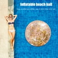 thumbnail image 4 of Los deportes acuáticos juegan la bola de playa inflable de la pluma del confeti del brillo para los niños adultos Sywqhk Para Estrenar, 4 of 8