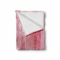 thumbnail image 2 of Pink and White Soft Flannel Fleece Blanket, Distressed Vintage Grunge Texture Image of Wood Planks Painted in Pink, Cozy Plush for Indoor and Outdoor Use, 70" x 90", Dark Coral Pink, by Ambesonne, 2 of 6
