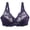 Purple PP80, variant on Women Bras Womens Underwear Lift up Gathered Bras Solid Color Comfy Thin Brassiere Lady Plus Size Everyday Wear White 85