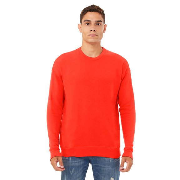 Unisex Drop Shoulder Fleece - POPPY - XL