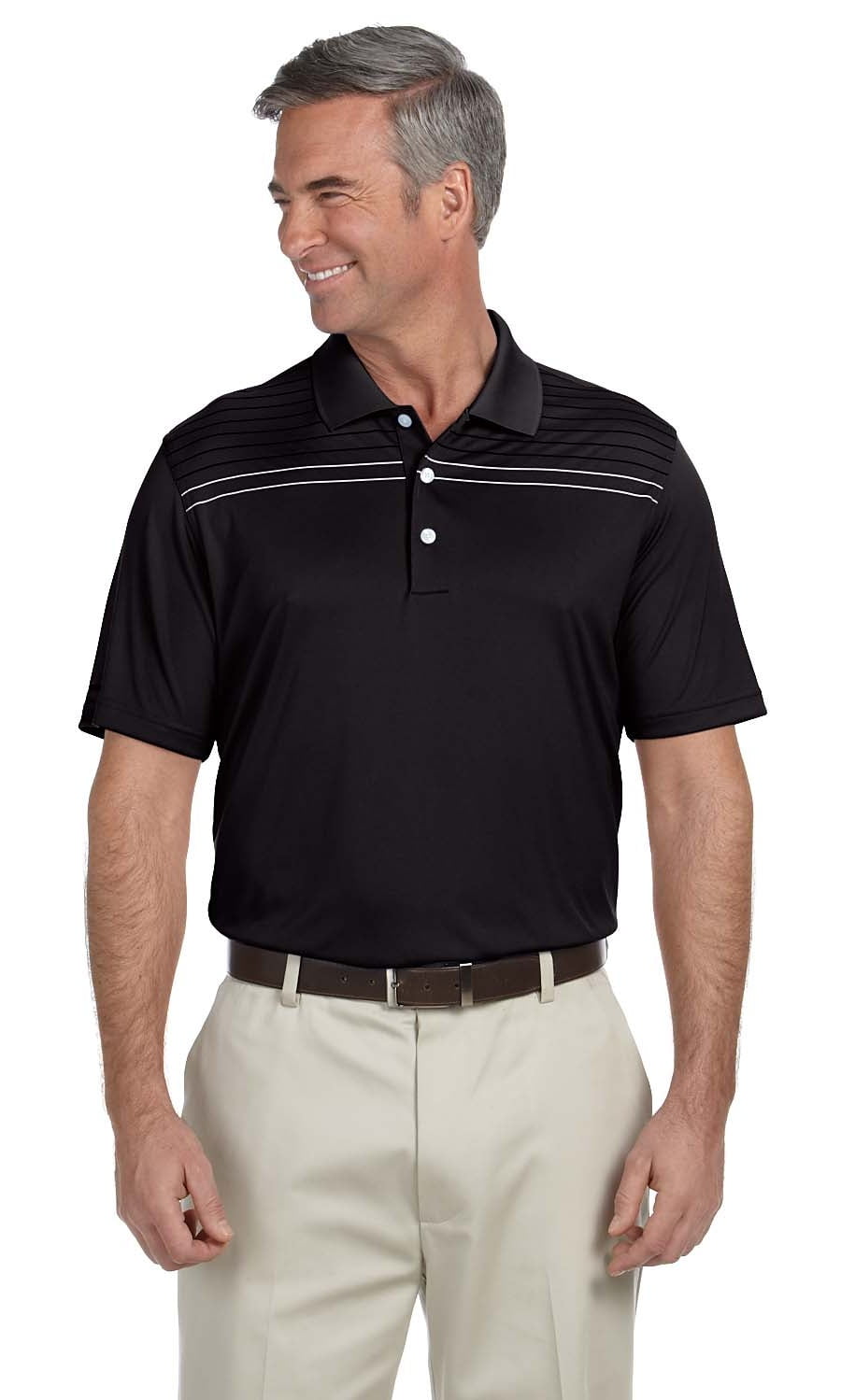 Ashworth 3047 Men's Performance Interlock Print Polo Shirt