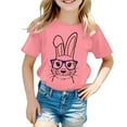 aDJFDG Plus Size Girls Clothes Toddler Summer Children's Easter Cartoon
