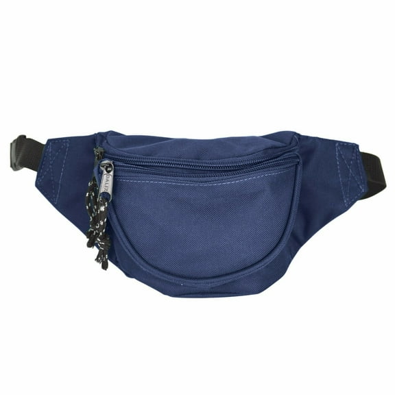 Crossbody Waist Pack with 3-Zipper Pockets, Casual Hands-Free Wallets Waist Pack Phone Bag for Sports Workout Traveling Running