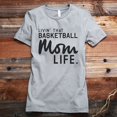 thumbnail image 2 of Thread Tank Livin' That Basketball Mom Life Women's Fashion Relaxed Crewneck T-Shirt Tee Heather Tan X-Large, 2 of 5