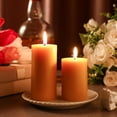 thumbnail image 4 of Threlaco 10 Pcs Pure Beeswax Candles Set Natural Unscented Beeswax Pillar Candle 2 x 3 Inch 2 x 4 Inch Smokeless Bees Wax Long Burn Time Scentless Candles for Prayer Room Deco, 4 of 6