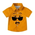 thumbnail image 4 of Piuwrlz 2 Years Boys Short polo Sleeve Toddler Funny Graphic Shirts Tops Pocket Pullover T Shirts Orange Size 2 Years, 4 of 9