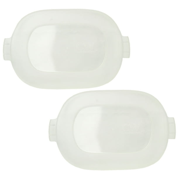 Corningware CW 1.5qt Clear Baking Plastic Replacement Lid Cover (2Pack)