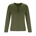 thumbnail image 3 of JSGEK Men's Plain Lightweight Sweatshirt Long Sleeve Shirts Comfort Athletic Workout Sport Trendy Fashion Crewneck Pullover Male Loose fit Soft Basic Solid Color Army Green XXL, 3 of 5