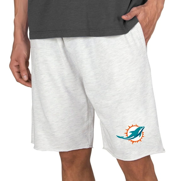 Men's Concepts Sport Oatmeal Miami Dolphins Mainstream Terry Shorts