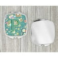 thumbnail image 4 of Letter P Circle Circle Teal Initial Alphabet Compact Mirror CJ2015-PSCM, 4 of 4