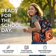 thumbnail image 4 of Pzuqiu Fire Basketball Kids Backpack for School Boys 8-12 School Backpacks Sets with Lunch Bag Pencil Case Water Bottle Holder 4 pcs Travel Bookpack with Shoulder Strap for Kids 8-12, 4 of 7