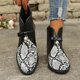 thumbnail image 3 of NECHOLOGY Botas Mujer Adulto Femenino Zapatos Botines para mujer Botas para mujer, tacones gruesos, botas cómodas a la moda, nuevas botas de otoño para mujer, zapatos individuales de moda (White, 9), 3 of 7