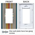 thumbnail image 3 of Yayeee Rocker Switch Wall Plate 1-Gang 4.6"x2.9" Home Decorative Outlet Cover, Geometric Stripes, 3 of 6