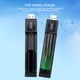 thumbnail image 4 of Cargador de batería USB de una ranura - para baterías 18650/26650/14500, entrada de 5 V, protección contra sobrecarga, indicador LED - Cargador portátil ligero, 4 of 7