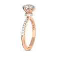 thumbnail image 4 of 3 Carat IGI Certified Pear Shape Lab Grown Diamond Engagement Ring | 14K Rose Gold | Etienne Secret Halo Lab Diamond Ring | FG-VS1-VS2 Quality Friendly Diamonds, 4 of 5