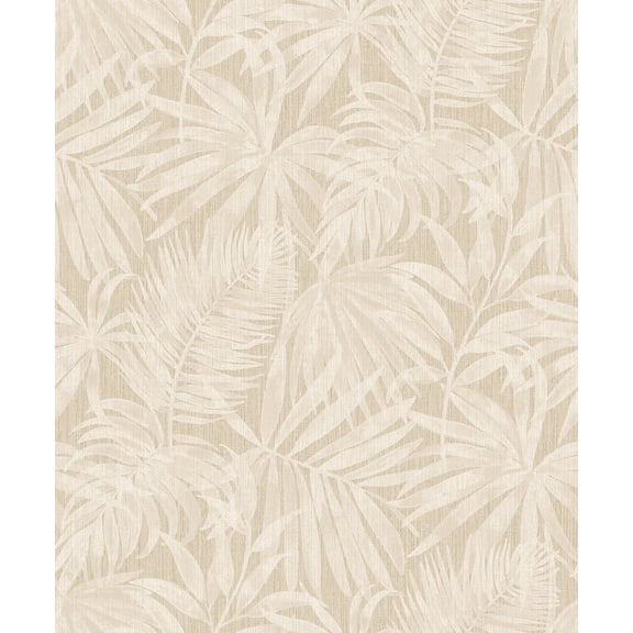 Chesapeake Sonny Beige Fronds Wallpaper