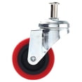 thumbnail image 3 of 6 Pcs Pack Heavy-Duty 2.5" Swivel Caster Wheel Creeper Service Cart Stool Post Mount, M8 x 5/8" Metric Threaded Stem Casters Wheels Replacement, 3 of 4