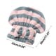 thumbnail image 3 of Gorra secadora de pelo con pajarita de terciopelo - Envolvente absorbente de microfibra para secar en ducha y spa - Diseño a rayas - Toalla de pelo de secado rápido, 3 of 5
