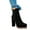 Black, variant on Simple high-heeled ankle boots, women's elastic ankle boots