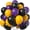 Black-Yellow, variant on 100 Pack Light Blue-White Balloons – 10 Inch Latex Balloons for Balloon Arch Kit, Birthday Party Decorations, Helium or Air, Bulk Balloons for Boys, Girls, Weddings