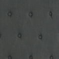 thumbnail image 5 of BizChair Queen Size Tufted Upholstered Platform Bed with Accent Nail Trimmed Extended Sides in Dark Gray Fabric with Mattress, 5 of 5