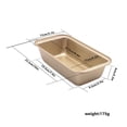 thumbnail image 2 of OUSITAID Toast Cake Mold Rectangle Shaped Carbon Steel Kitchen Non stick Cake Mold Baking Tray Gold, 2 of 3
