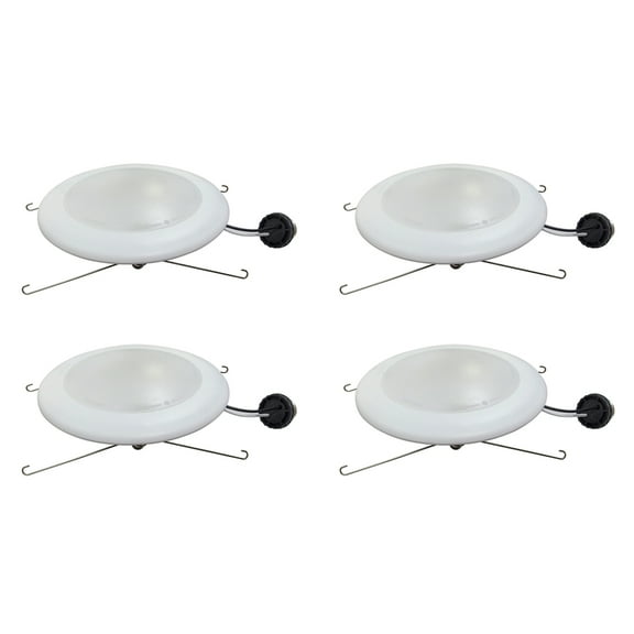 7.5" Tunable CCT Integrated LED J-Box or Recessed Can Mounted Disk Light 4 Pack