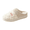 White -AM13, variant on Casual Embroidered Letters Slippers for Women Winter Warm Plush Anti-Slip Closed Toe Indoor Slippers White