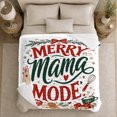 thumbnail image 5 of Merry Mama Mode Baking Scene Pine Presents Cheerful, Festive Holiday Scene, Warm Flannel Blanket for Living Room and Family Room, Art Lovers Valentine's Day Gift, Festive Home Decor, 5 of 9