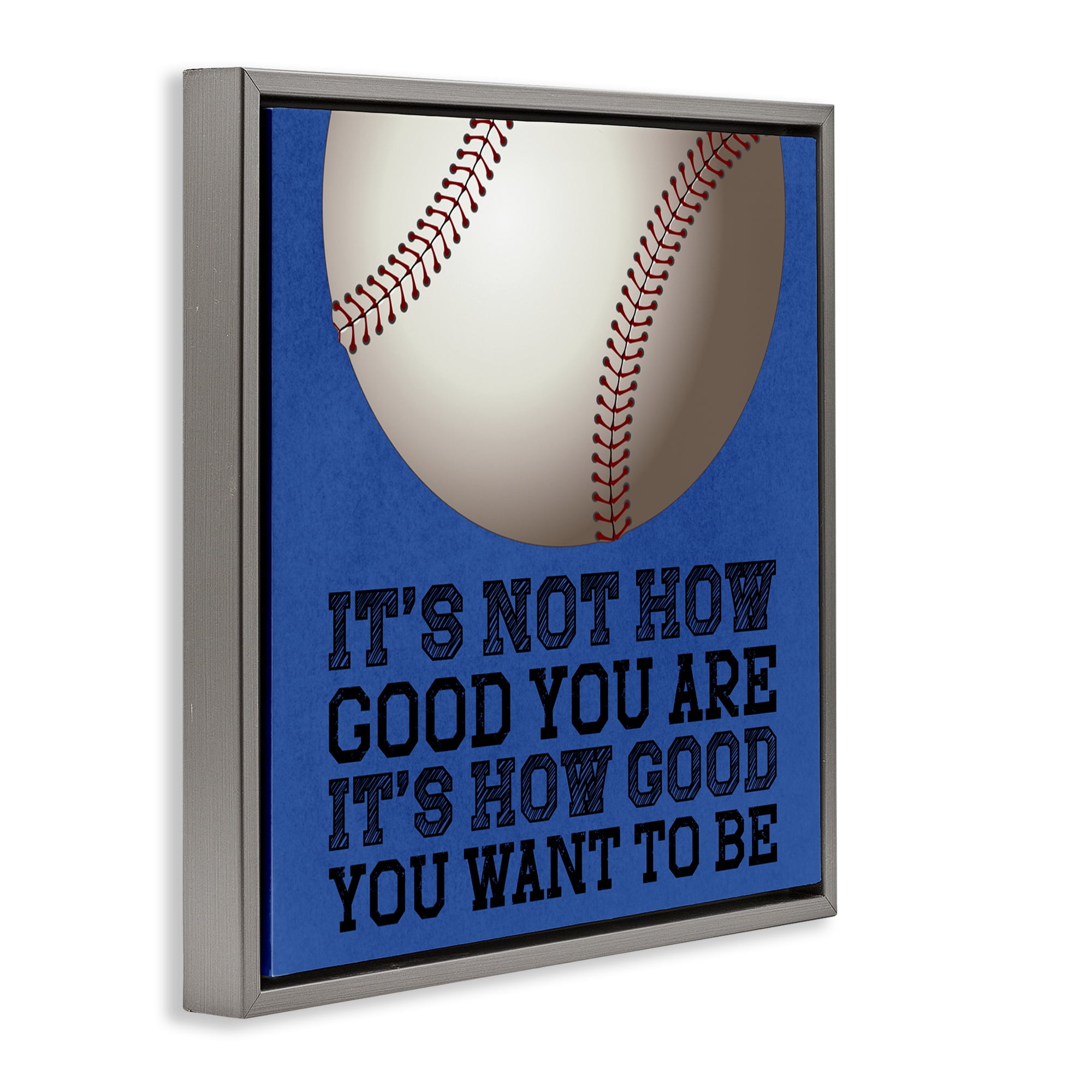 How Good You Want To Be Gray Framed Floater Canvas Wall Art, design by Marcus Prime