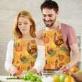 thumbnail image 3 of Happy Thanksgiving Turkey Fall Leaves Pumpkin Apron-Garden Aprons for Women with Pockets-Cotton Linen Waterproof Kitchen Cooking Gardening Aprons Adjustable for Kitchen,Cooking,BBQ and Salon 33"x27", 3 of 7
