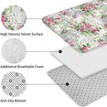 thumbnail image 5 of Pioneer Flower Floral Print Pattern Bathroom Rugs Sets 3 Piece,Toilet Cover Set,Absorbent Non Slip Bathroom Mats Sets with U-Shaped Contour Rug Toilet Rug Set, 5 of 5