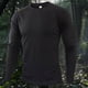 thumbnail image 1 of pstuiky manga larga para hombre, Camiseta de manga larga con cuello redondo, ligera, transpirable, ajustada, de color liso y secado rápido para hombre camisetas de hombre xxl, 1 of 3