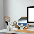 thumbnail image 3 of Tomb Easter Wooden Angel House Laminated Tray Decoration, 3 of 8