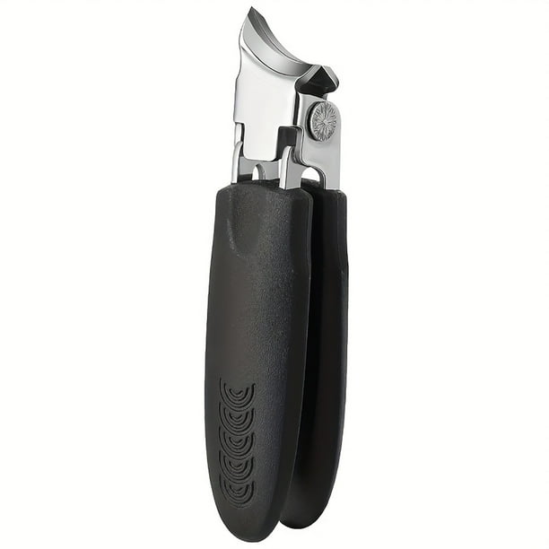 Cortauñas de acero inoxidable con punta inclinada de amplia apertura para un corte preciso. Herramienta de belleza para cortar las uñas.