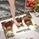 thumbnail image 5 of Felpudo de cocina navideño | Alfombra absorbente antideslizante de 40 x 60 cm | Felpudo de poliéster para entrada, baño y decoración de interiores, 5 of 5