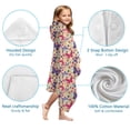 thumbnail image 7 of Butterfly Colorful Wing Pattern Hooded Bath Towel，60"x35" for Ages 3 To 12 Kids, Quick Dry Lightweight Soft Microfiber Hood Beach Towel Cover Up for Kids, 7 of 7