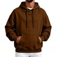thumbnail image 3 of UDAUDU Mens Hoodies Fleece Pullover Hooded Sweatshirt Lightweight Long Sleeve Oversized Y2K Workout Athletic Hoodie With Pockets 2XL, 3 of 9