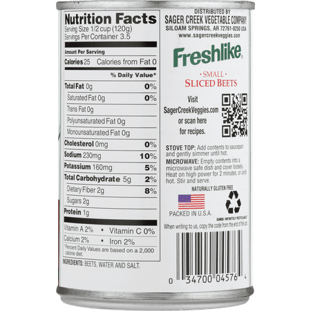 Freshlike Small Sliced Canned Beets, 15 oz Can