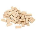 thumbnail image 1 of 50 Piezas de Taco de Madera Bling Bling 10 x 50 mm Madera Maciza de Haya, 1 of 12