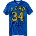 thumbnail image 1 of Aeropostale - Camiseta gráfica para hombre Aero #, azul, pequeña, 1 of 1