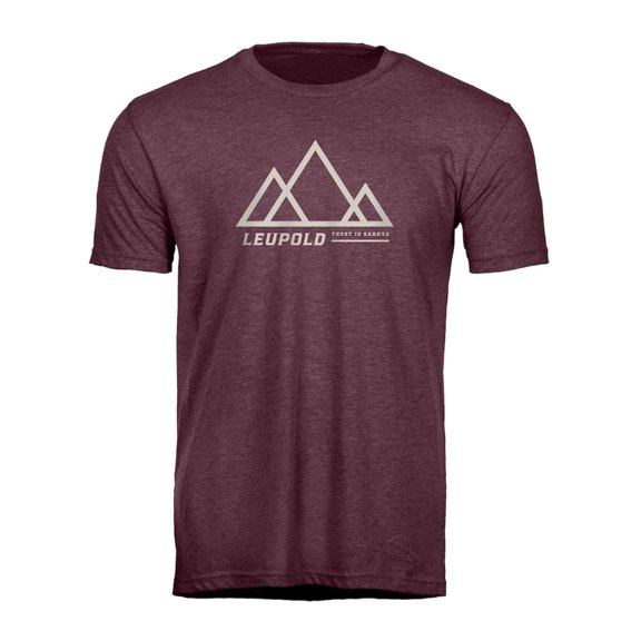 LEUPOLD Adult Male Trust Is Earned Tee L Maroon Shirt (184163)