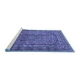 thumbnail image 2 of Ahgly Company Machine Washable Indoor Rectangle Persian Blue Traditional Area Rugs, 7' x 10', 2 of 4