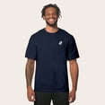 thumbnail image 3 of Dalix Spook a Latte Ghost Embroidered Relaxed Heavy Soft Cotton T Shirt Mens in Navy Blue L Large, 3 of 5