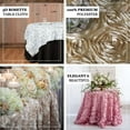 thumbnail image 3 of Efavormart 3D Rosette Square Tablecloth Overlay 72"x72"- Beige Square Tablecloth Cover For Wedding Party Event Banquet, 3 of 11
