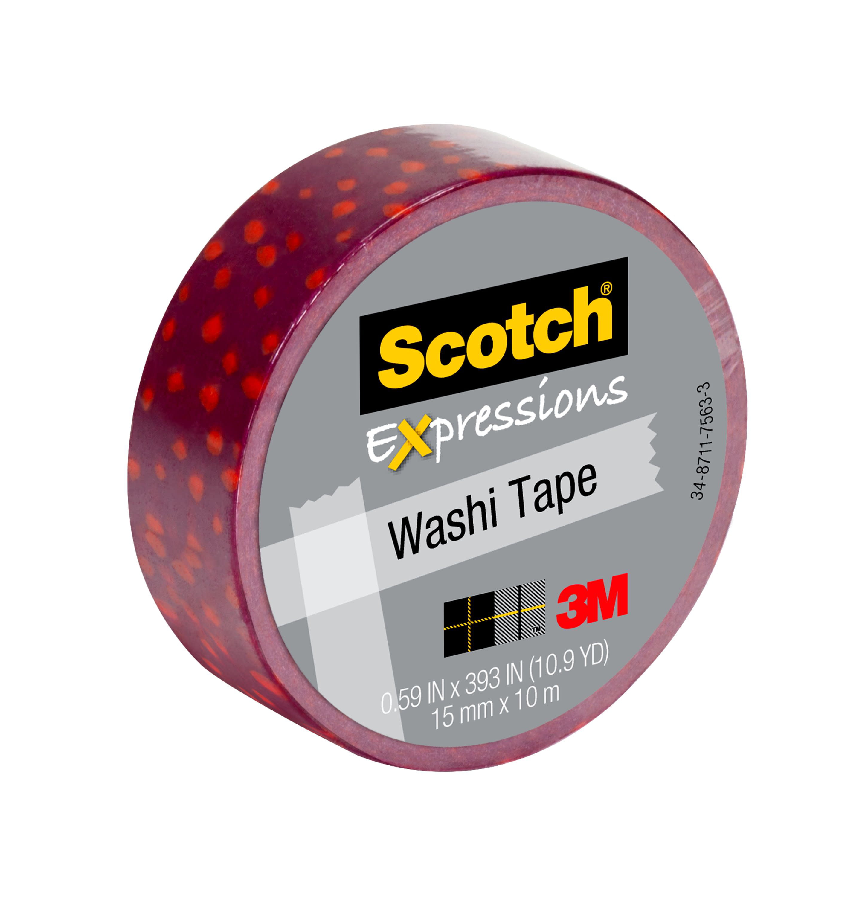 Scotch Expressions Washi Crafting Tape: 0.59 in. x 393 in. (Pink Cupcakes)