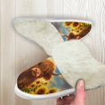 thumbnail image 5 of Chririnla Cattle Print Fuzzy Slippers Women Non Slip Sunflower Plush House Slippers Indoor Slipper with Fur Edges Outdoor Sneaker Slippers, 5 of 7