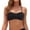 Black, variant on Women Bandeau Bikini Top Strapless Swimsuit Top
