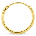 thumbnail image 4 of SuperJeweler 14MM Endless Hoop Earrings in 14 Karat Yellow Gold Over Sterling Silver for Women, 4 of 6